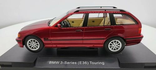 MCG 1:18 1995 BMW Series 3 325i Touring (E36) in dark red metallic