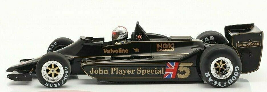 JPS 1978 Jps Lotus Ford 79 F1 Course Voiture Mario Andretti World Champ 1:18 Boîte 