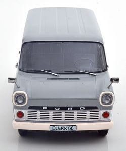 KK Scale 1:18 1965 Ford Transit Mk1 Bus in grey, limited edition 1 of 750
