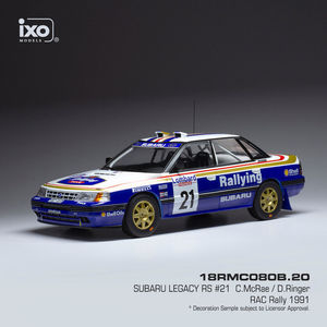 IXO 1:18 Subaru Legacy RS #21 Colin McRae/Derek Ringer RAC Lombard Rally 1991