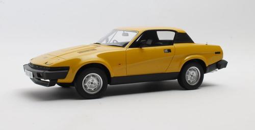 Cult Scale 1:18 1979-82 Triumph TR7 Coupe Right Hand Drive in yellow