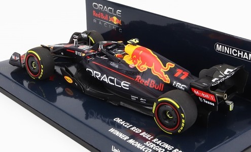 Minichamps 1:43 RB18 Team Oracle Red Bull Racing #11 Winner Monaco GP 2022 Sergio Perez