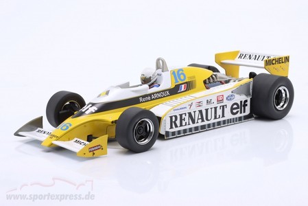 MCG 1:18 Renault RS10 #16 Rene Arnoux 2nd place Great Britain GP formula 1 1979