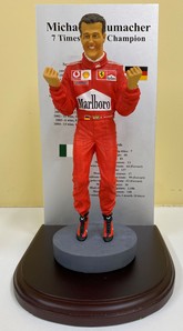 Michael Schumacher 1:9 figurine - 7 Times World Champion