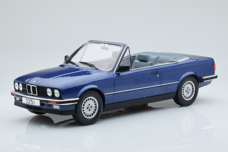 MCG 1:18 1985 BMW  325i Cabriolet (E3O) in metallic blue