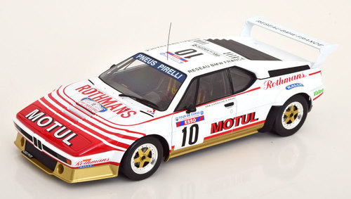 IXO 1:18 BMW M1 #10 B.Darniche/A. Mahe Rally WM Tour de Course 1982
