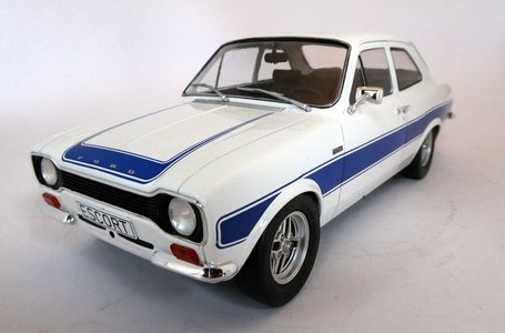 MCG 1:18 1973 Ford Escort MK I RS200 - in White and Blue