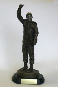 Lewis Hamilton 1:9 Bronze Effect figurine