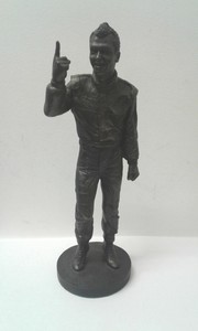 Sebastian Vettel 1:9 Bronze Effect figurine